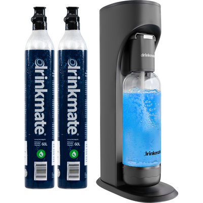 OmniFizz BUBBLE UP BUNDLE, Sparkling Water and Soda Maker, Carbonates ANY Drink
