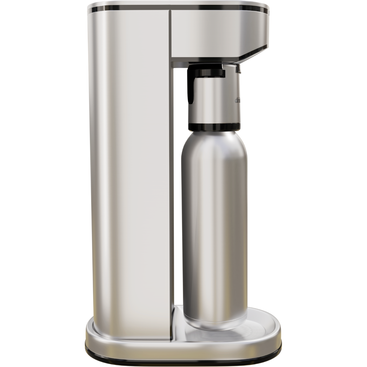 LUX Carbonateur en Acier Inoxydable, avec Bouteille en Acier Inoxydable de 0,7L, CO2 Non Inclus