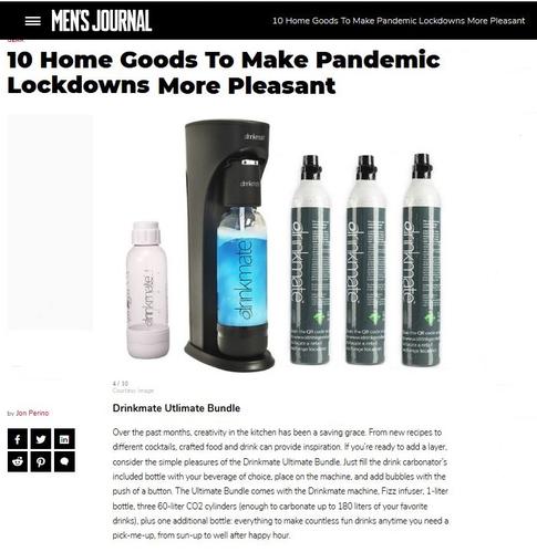 Men's Journal Features Drinkmate