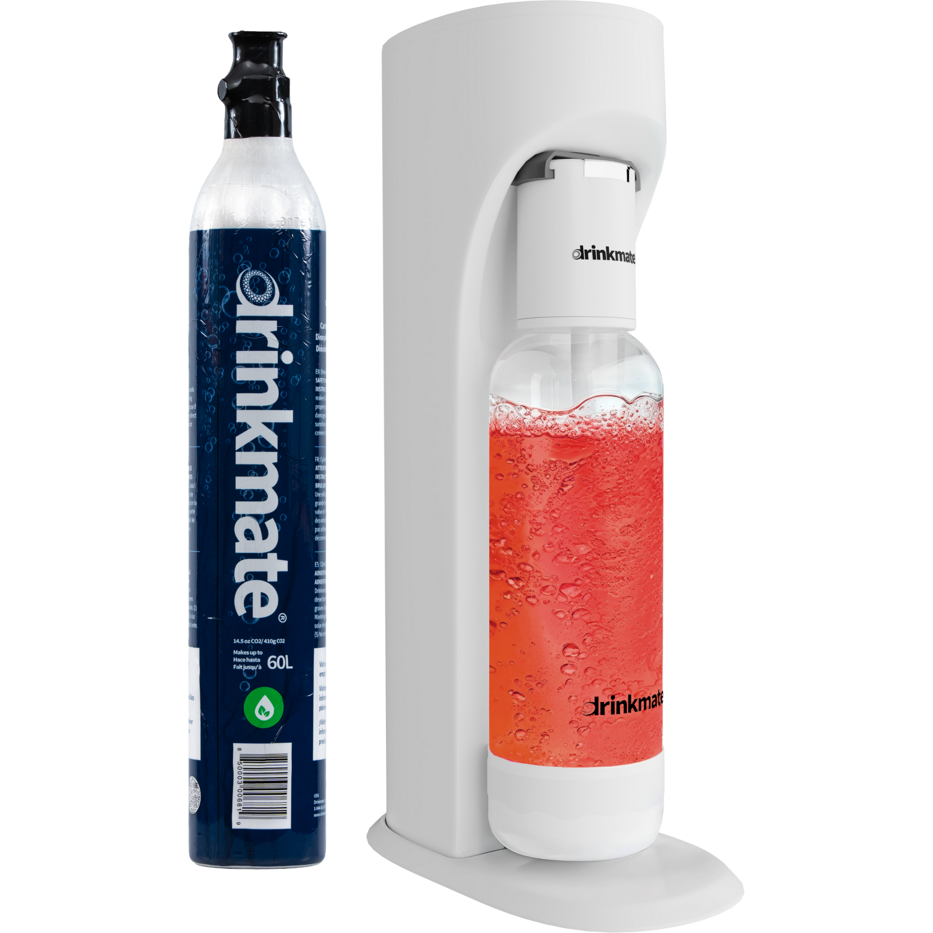 Drinkmate OmniFizz Sparkling Water and Soda Maker, Carbonates ANY