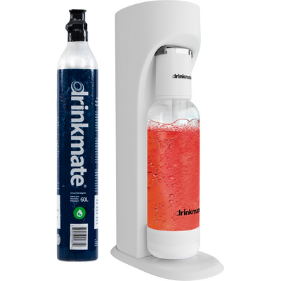 OmniFizz Sparkling Water and Soda Maker, Carbonates ANY Drink, with 60L CO2 Cylinder