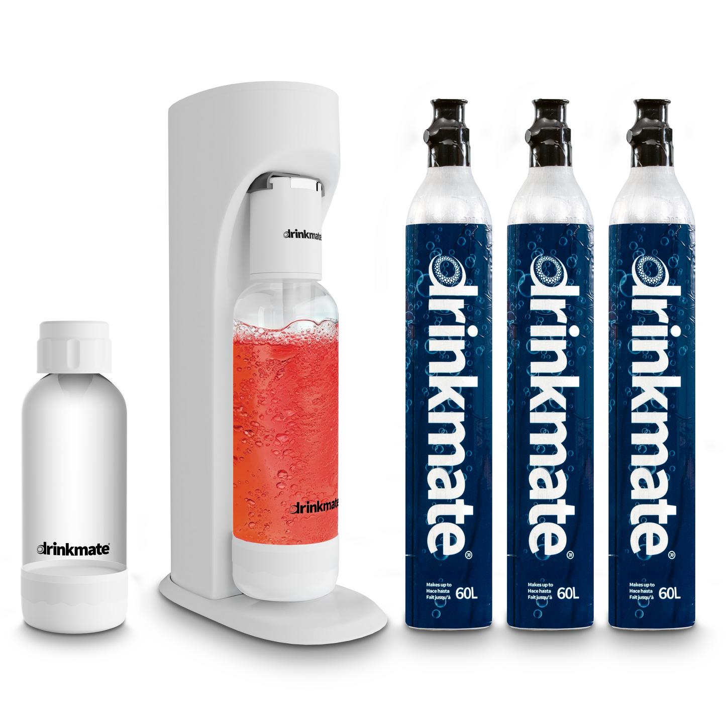 OmniFizz ULTIMATE BUNDLE, Sparkling Water and Soda Maker, Carbonates ANY Drink