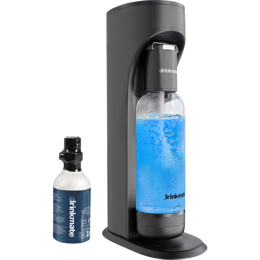 OmniFizz Sparkling Water and Soda Maker, Carbonates ANY Drink, with 10L (3 oz) Test Cylinder