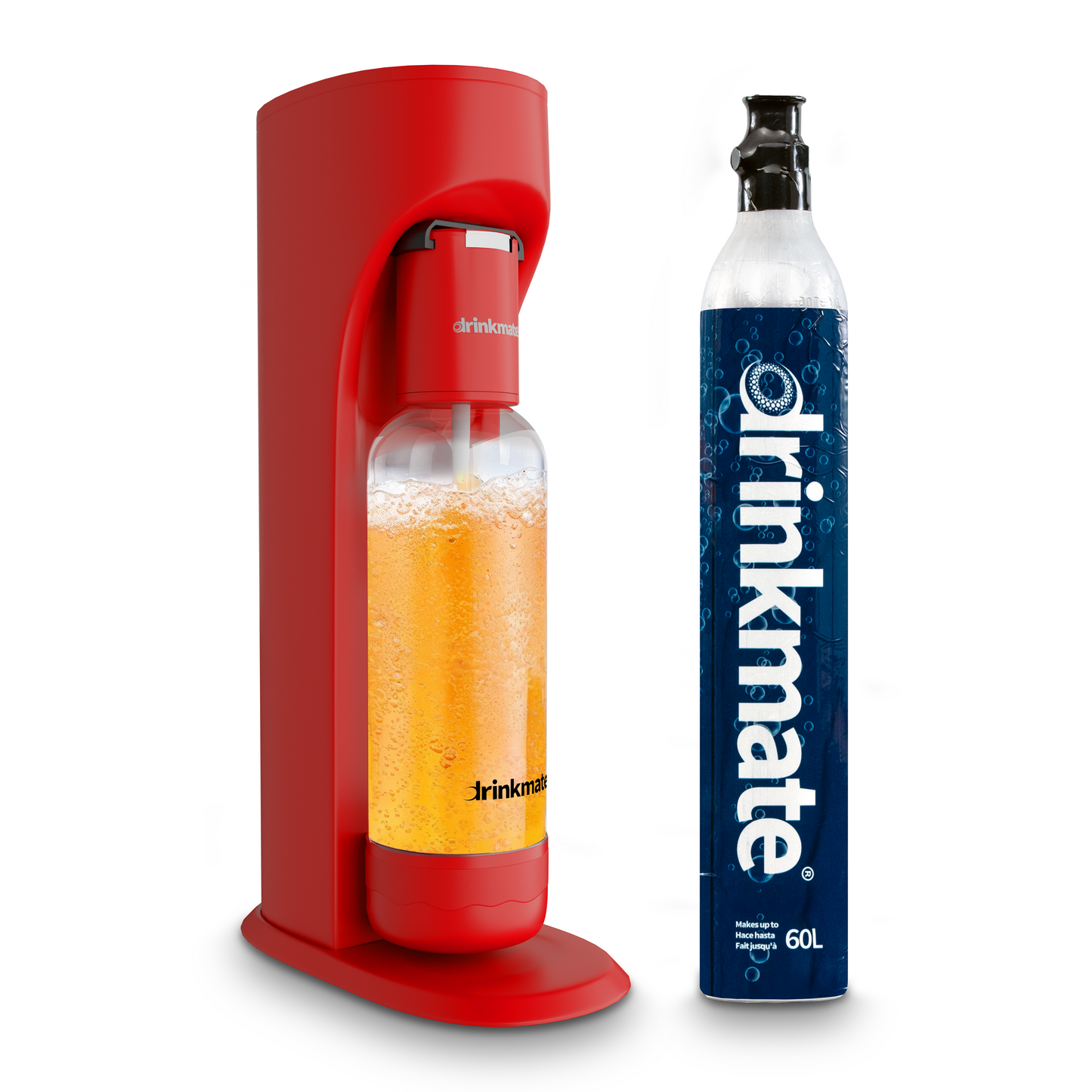 OmniFizz Sparkling Water and Soda Maker, Carbonates ANY Drink, with 60L CO2 Cylinder