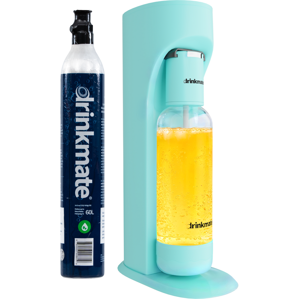 OmniFizz Sparkling Water and Soda Maker, Carbonates ANY Drink, with 60L CO2 Cylinder