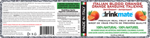 Blood Orange Premium Italian Syrup