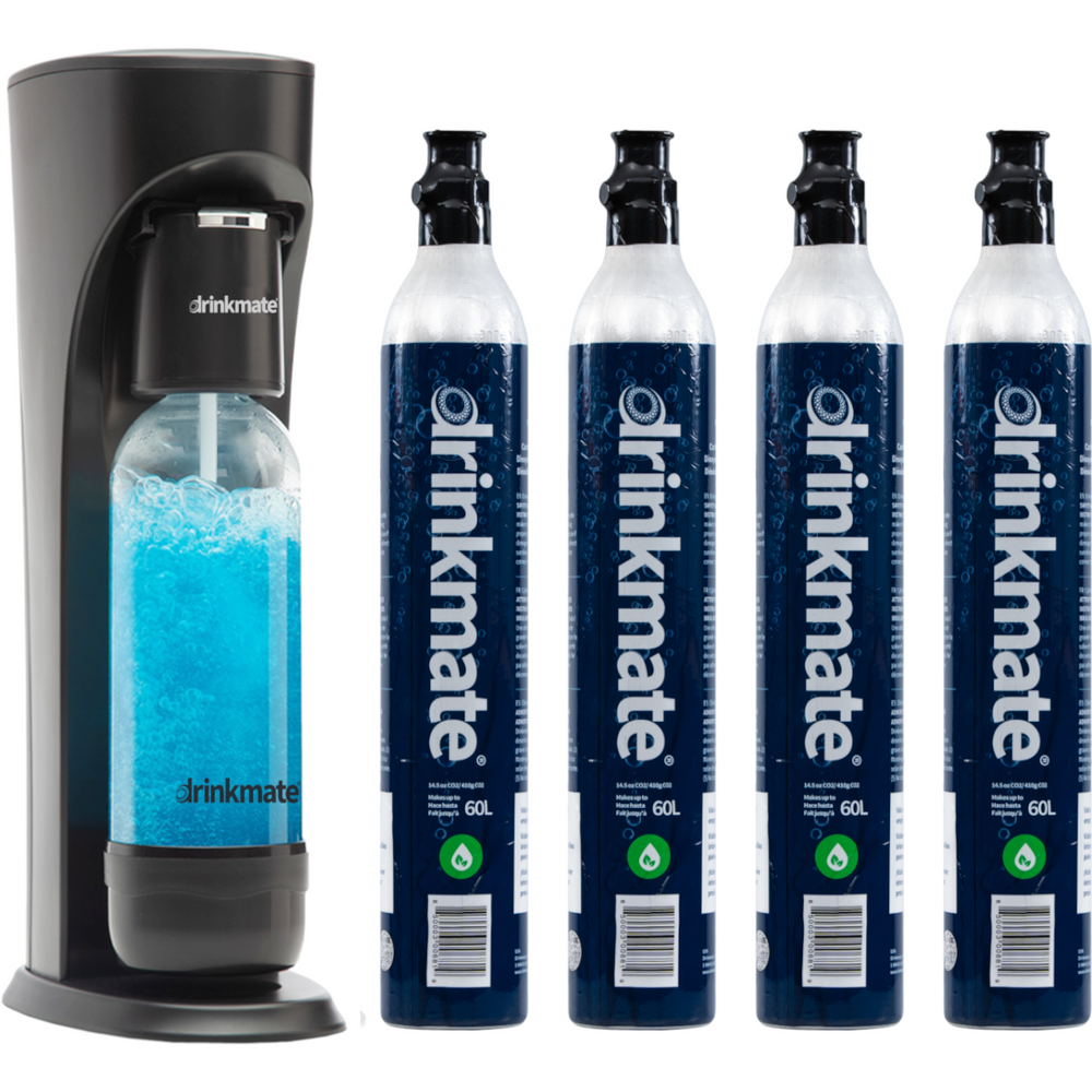 Machine à eau pétillante et à soda OmniFizz, carbonate n'importe quelle boisson, ensemble de quatre cylindres