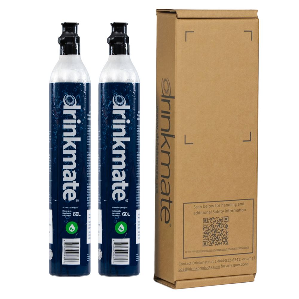 Drinkmate 60L CO2 Cylinders (14.5 oz) - Twin Pack – Drinkmate Canada