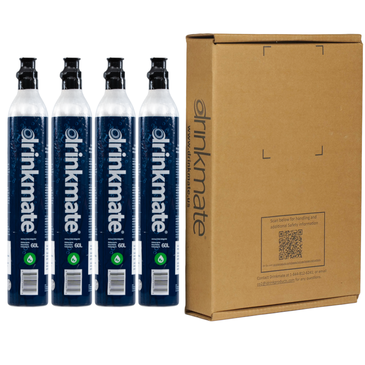 Drinkmate 60L CO2 Cylinders (14.5 oz) - Four Pack